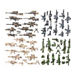 SWAT Armas Militares Building Blocks, Gun Cannon, Soldado do Exército, Chapéu Policial, Building Blocks, Figura Acessórios, Modelo Bricks, Brinquedo DIY, 25 Pcs, 50 Pcs, 100Pcs - Image 4