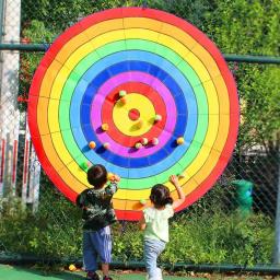 Tamanho grande ao ar livre dardo placa com bolas pegajosas quadra de basquete escola playground diversão integração sensorial brinquedos para crianças adolescentes - Image 1