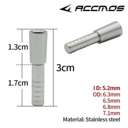 Eixo de flechas de carbono para caça, acessório de tiro, inserção Fit ID, 5.2mm, OD 6.3mm, 6.5mm, 6.8mm, 7.1mm, 12Pcs - Image 2