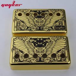 Capas de captador de guitarra Humbucker, Material Cupronickel, Eagle Surface para LP, Peças de guitarra, 50mm, 52mm, 1 conjunto - Image 3