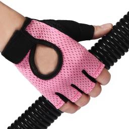 Luvas de ciclismo meio dedo para adultos, antiderrapante, respirável, amortecedor, bicicleta, esportes ao ar livre, equitação, fitness, 1 par - Image 3