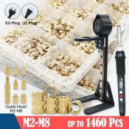 Porca De Inserção De Latão Para Impressão 3D, Heat Set Insert Tool, Kit De Ponta De Ferro De Solda, Porcas De Injeção De Embedment Recortado, Até 1460P - Image 1