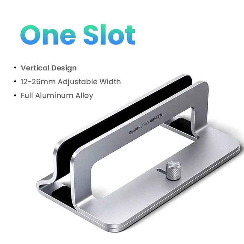 UGREEN-Suporte Vertical Laptop, Suporte Notebook Alumínio, MacBook Air Pro, Tablet, iPad, suporte do telefone, Slots triplos - Image 1