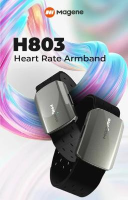 Magene-monitor de freqüência cardíaca, modo duplo, bluetooth, sensor ant h803, braço, pulseira, fitness, rastreador de freqüência cardíaca, exercício de saúde - Image 2