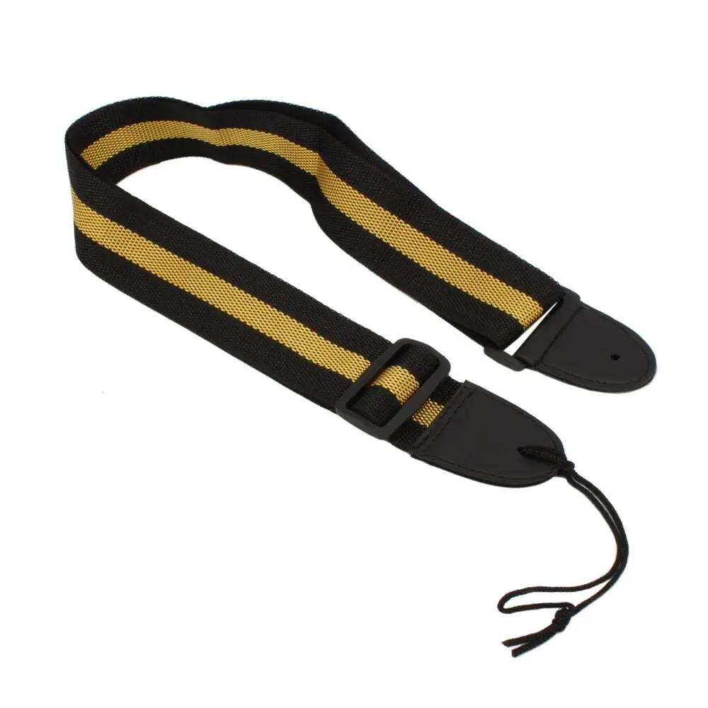 Correia de guitarra ajustável de algodão puro correias de guitarra multi-cor cintos para baixo acústico guitarra elétrica acessórios peças - Image 1