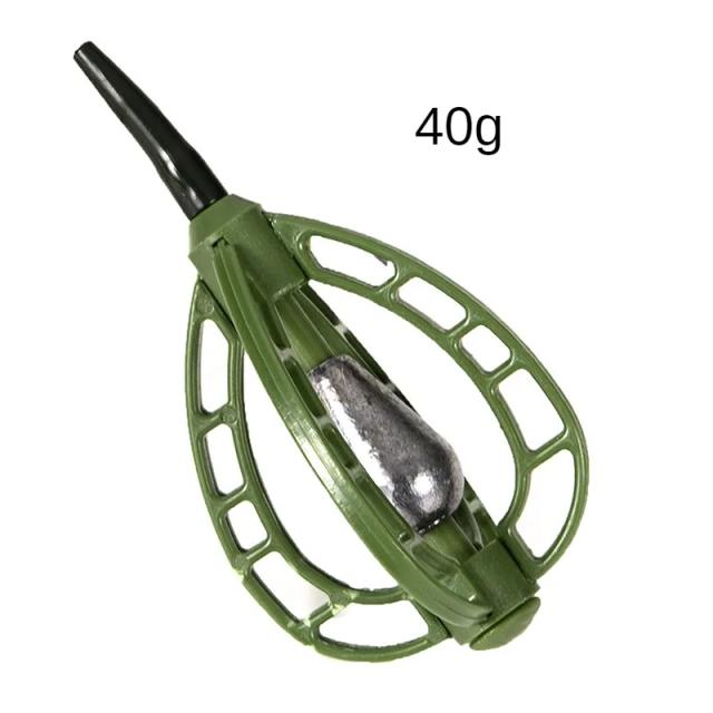 Atraente Bait Cage para Alimentador de Peixes Carpa, Ferramenta Perfeita para Pesca ao Ar Livre, Disponível em 20g, 30g e 40g