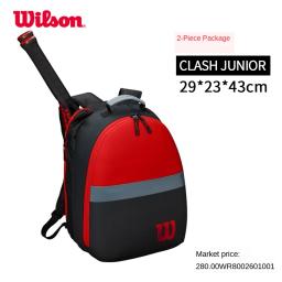 Saco de tênis infantil wilson, bolsa multifuncional de ombro duplo para crianças - Image 2