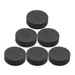 6 pçs discos de hóquei esporte hóquei no gelo corrida uso disco competição hóquei puck suprimentos treinamento rolo hóquei vara acessório - Image 1