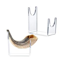 Suporte acrílico para shofar, 2 peças, suporte cavalete, suporte chifre espadas, expositor, decoração - Image 1