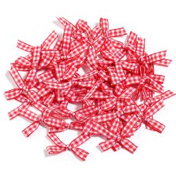 Arcos de fita colorida para handwork, fita treliça, artesanato flor, tamanho pequeno, decoração do partido DIY, 4*2.5cm, 50 PCs/Pack - Image 5