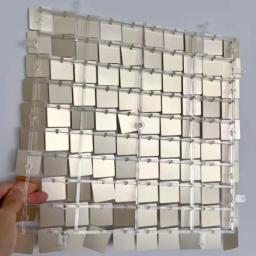 Painel de parede brilhante lantejoulas para decoração do fundo do casamento, fundo do banquete, parede brilhante, Photo Studio Props, 18 PCs - Image 2