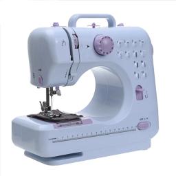 Inne máquina de costura portátil mini elétrica artesanato doméstico reparação overlock 12 pontos pedal iniciantes com calcador - Image 4