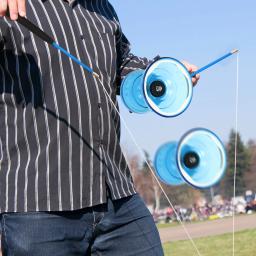 1 conjunto profissional diabolo de rolamento triplo diabolo brinquedo diabolo yoyo chinês diabolo brinquedo rolamento brinquedo de fitness para idosos - Image 2