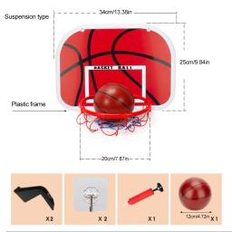 Metas de basquete com bola e bomba, sistema de basquete, aro ajustável, brincadeiras internas e externas para crianças - Image 6