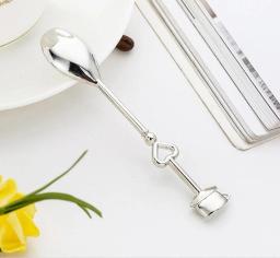 Colher de chá e café, lembranças de casamento, chuveiro nupcial, presente do favor da festa para convidados, lembranças do chá, presente do amor, 14x6.5cm, 1 conjunto - Image 4
