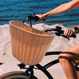 Cesta de armazenamento de bicicleta portátil frontal, fácil de instalar, cesta de guiador removível para adultos, acessórios de bicicleta - Image 1