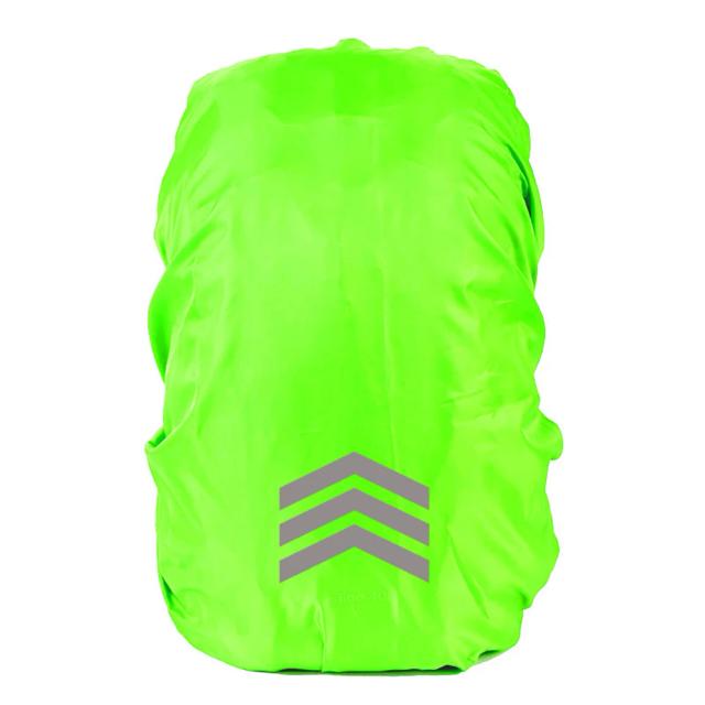 Capa de Chuva Reflexiva para Atividades ao Ar Livre, Mochila Impermeável 190T para Pesca, Ciclismo, Caminhadas e Escalada - Capacidade 18-45L