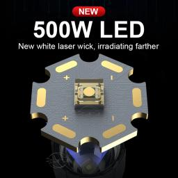 Lanterna LED mais poderosa, lanterna recarregável, lanterna tática de 3000 m, lanterna ultra potente com carregamento USB - Image 2