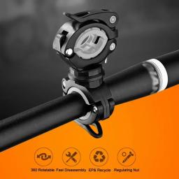 Ciclismo Lanterna Suporte De Montagem Bicicleta Luz Suporte, Lâmpada LED Titular, Acessórios De Bicicleta, Rotação De 360 ° - Image 3
