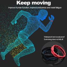 Anti-Estático Silicone Sports Pulseira para os Amantes, Pulseiras Impermeáveis, Infravermelho Distante, Íons Negativos, Anti-Fadiga - Image 4