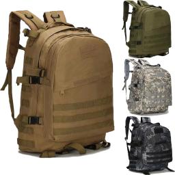55l 3d ao ar livre militar tático mochila molle assalto saco à prova dwaterproof água acampamento caminhadas pesca trekking viagem mochila - Image 1