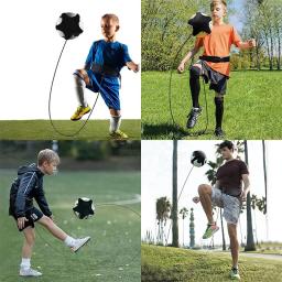 Único Soccer Training Trainer, Futebol Kick and Throw, Training Aid, Controle de Bola, Ajustável, Criança, Adulto Cinto Auxiliar - Image 6