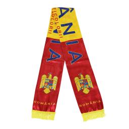 Bandeira de seda cetim de impressão dupla face para fãs de futebol, Romênia cachecol, Forza, TRICOLORII, bandeira, 15x150cm - Image 1
