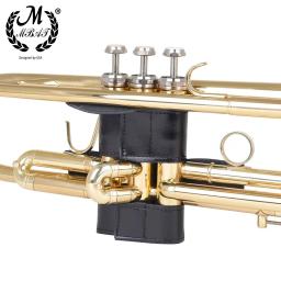 M MBAT-Preto PU couro trompete caso capa, macio e durável, aperto de mão protetora, instrumentos musicais de sopro acessórios - Image 2