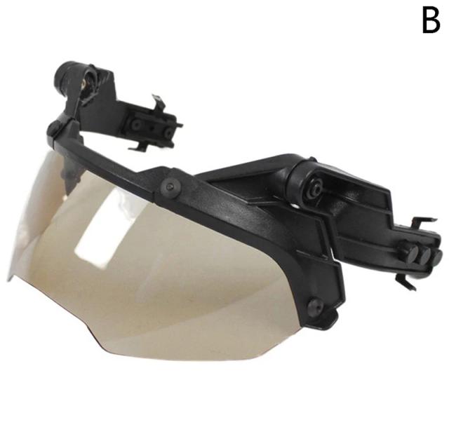 Óculos Táticos Ajustáveis para Airsoft e Paintball com Capacete Rápido, Proteção Contra Vento e Antembaçante, Ideal para Jogos CS - 1 Unidade