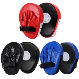 Curvo Boxe Mão Alvo para Treinamento de Artes Marciais, PU Couro, Punching Mitts, Respirável Kickboxing Pads - Image 4