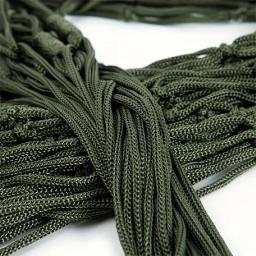 Multifuncional Nylon Hammock com Mesh Rope, Perfeito para relaxamento ao ar livre, Dormir fora, Camping - Image 4