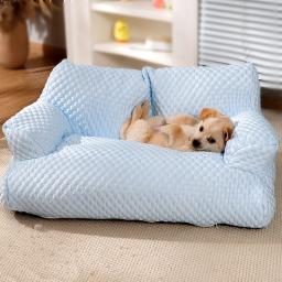 Sofá-cama lavável para animais de estimação, Ninho quente do cão, Camas do gato, Almofada confortável grossa, Mobília do sono do cão - Image 3