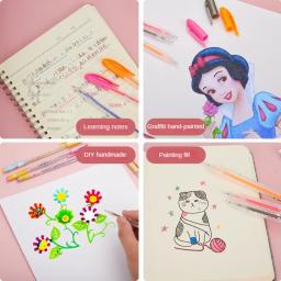 Glitter Gel Canetas Set para adultos, livros para colorir, revistas, desenho, rabiscar, Art Markers, cores, 12, 24, 36, 48 pcs - Image 4