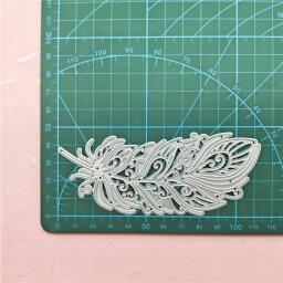 Molde de corte de metal de penas, scrapbooking, faça você mesmo, artesanato de metal, moldes de penas, estêncil, álbum de fotos, cartão, suprimentos de fabricação - Image 4