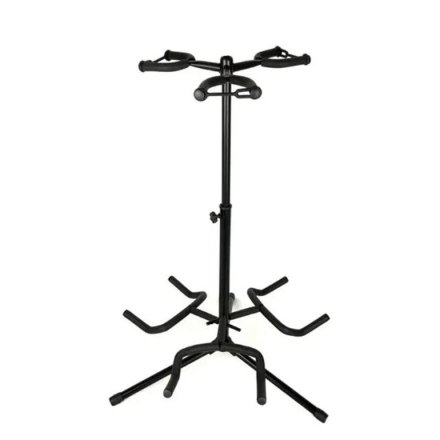 Suporte Vertical Ajustável para Guitarras com Tubo de Aço Espessado e Capacidade Múltipla