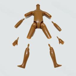 Boneca pequena de 5 polegadas, pele bronzeada, 14,5 cm de altura, brinquedo para crianças e meninas - Image 2