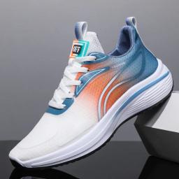 Sapatos de corrida respiráveis para homens, Sapatos esportivos ao ar livre, Tênis leves masculinos, Calçado de treinamento atlético confortável, Almofada, Masculino - Image 1