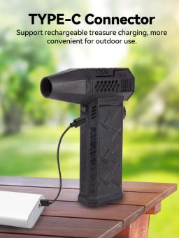 Mini soprador de ar com bico extra 130000 RPM Turbo Jet Fan Velocidade do vento 52 m/s Ventilador elétrico multifuncional soprando secador de poeira - Image 2