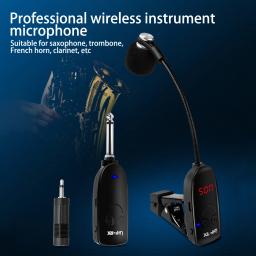 Saxofone microfone receptor e amplificador, Instrumentos sem fio, gravação profissional, desempenho ao ar livre, 1pc - Image 4