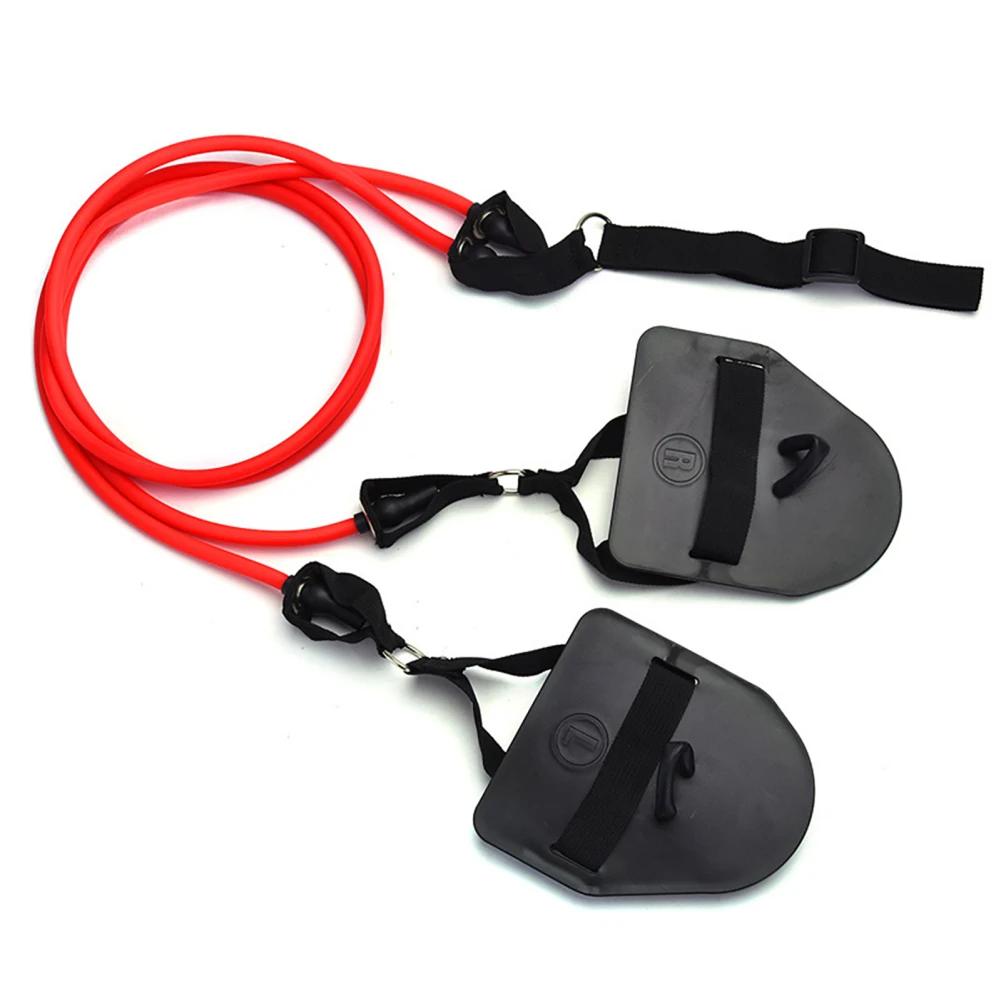 Treinador de força de braço de natação Dryland Powercord com pás Conjunto de faixas de exercício de resistência de natação para treinamento de natação - Image 1
