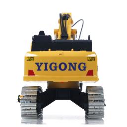 1/50 mini escavadeira rc pc520 levantamento elétrico rádio controle escavadeira engenharia veículo metal faixas luzes brinquedos de som para meninos - Image 6