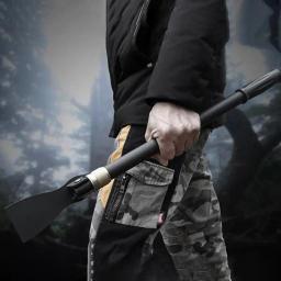 Pá dobrável com bolsa de transporte Leve Portátil Camping Pás Para Cavar Tacticall Pá Pickaxe Hoe Survival Tools Pá dobrável Pás de acampamento Pá de escavação tática com bolsa de transporte Ferramentas de sobrevivênci - Image 3