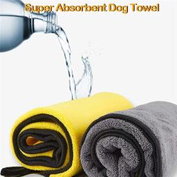 Toalhas de fibra macia de secagem rápida para animais, toalha de banho absorvente de água, toalha de limpeza conveniente, cão e gato, Pet Shop - Image 4
