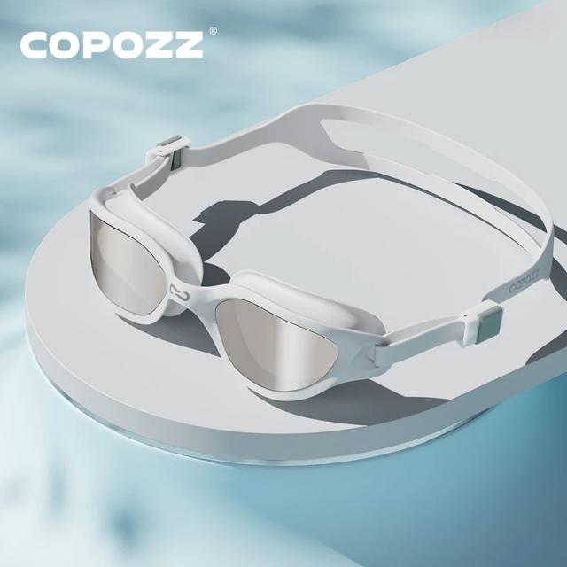 Óculos de Natação Profissionais Copozz: À Prova d'Água, Antinevoeiro, Espelhados e Ajustáveis em Silicone