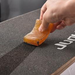 1pc profissional skate lixa borracha duplo rocker longa placa de limpeza anti deslizamento pano escolher raquete limpeza cola ferramenta - Image 6