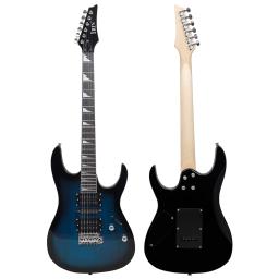 IRIN-guitarra elétrica com saco, 24 frets, corpo Bege, pescoço, Amp Tuner, necessário, peças de guitarra, acessórios, 6 cordas - Image 2