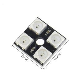 Módulo do painel da lâmpada LED RGB, 4 canais, WS2812, WS2812B, WS2811, 5050, 5V, 4Bit, preciso do arco-íris - Image 2