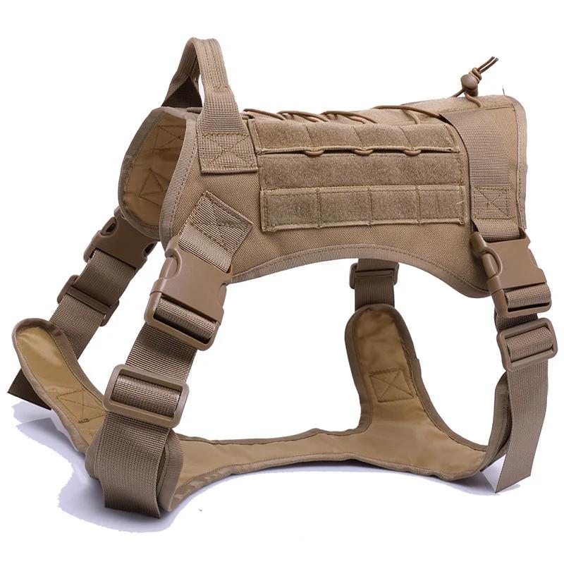 Arnês para cães grandes, acessórios para animais médios e pequenos, colete de cachorro, treinamento militar tático, roupas de peito de caminhada - Image 1