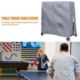 Capa de armazenamento de mesa de pingue-pong 210d, à prova d'água, poeira, tênis de mesa, com zíper, tecido oxford para ambientes internos e externos - Image 3