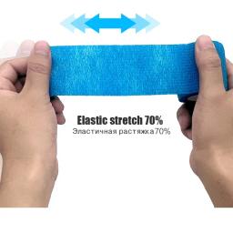 Auto-adesivo elástico Sport Wrap Tape, fita elastoplast rosa brilhante, almofadas de apoio do joelho, dedo do tornozelo da palma, 6 10pcs - Image 4